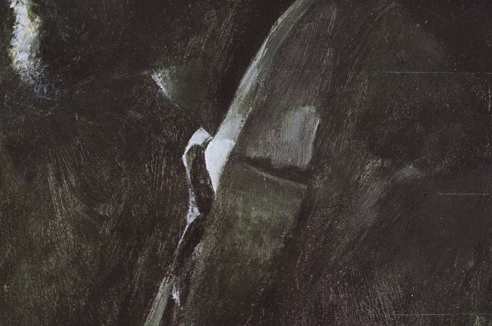 After Art Burns Offset Lithographic Portrait of Malcolm X