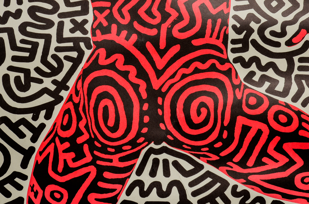 Keith Haring Original Vintage 1984 Exhibition Poster "Into 84"