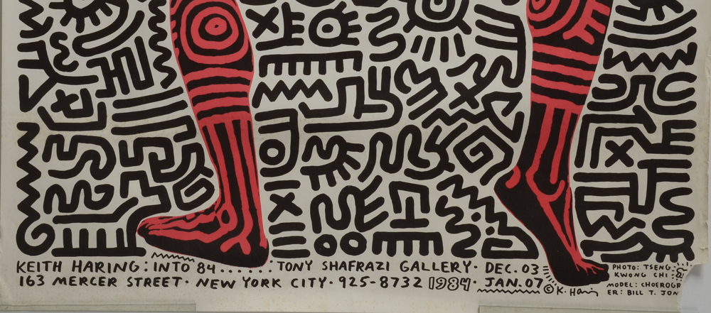 Keith Haring Original Vintage 1984 Exhibition Poster "Into 84"