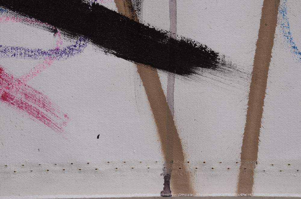 Wall Street Original Large-Scale 2017 Mixed Media Street Art on Unstretched Canvas "Protect Earth"