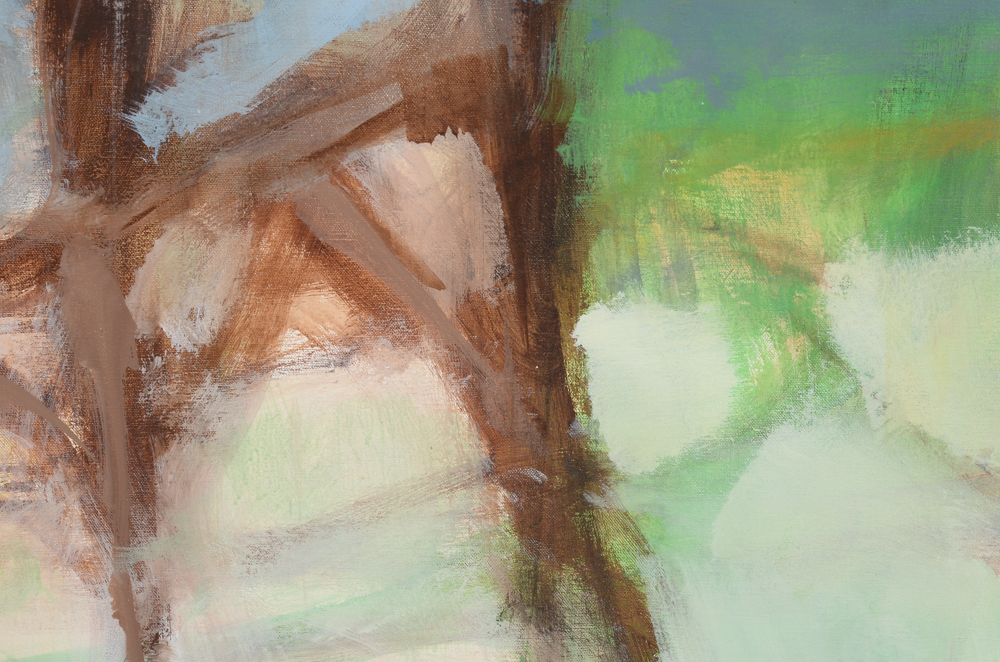 William Duebber Original Large-Scale Acrylic Figure Painting on Canvas