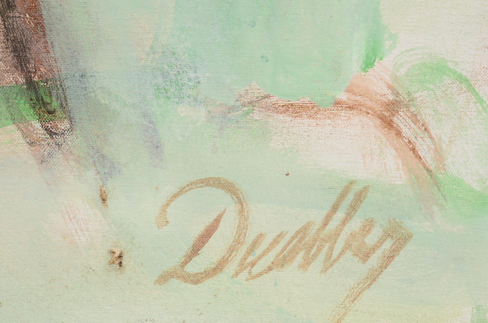 William Duebber Original Large-Scale Acrylic Figure Painting on Canvas