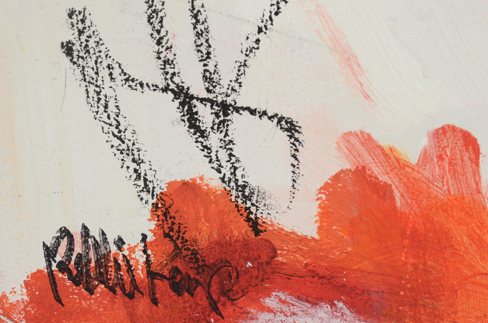 Robbie Kemper Original Large Acrylic on Canvas "Pink White Red"