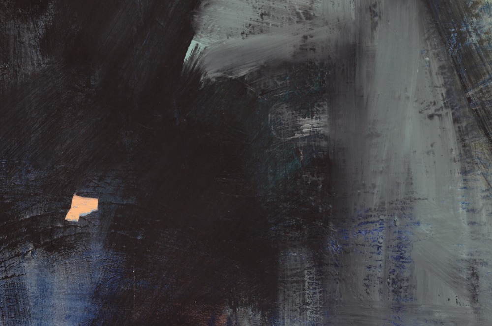 Susan Schuler Original Large-Scale Abstract Oil on Canvas "Lunch on the Veranda"