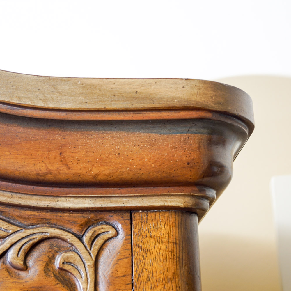 Provincial Louis XV Style Armoire by Heritage Furniture