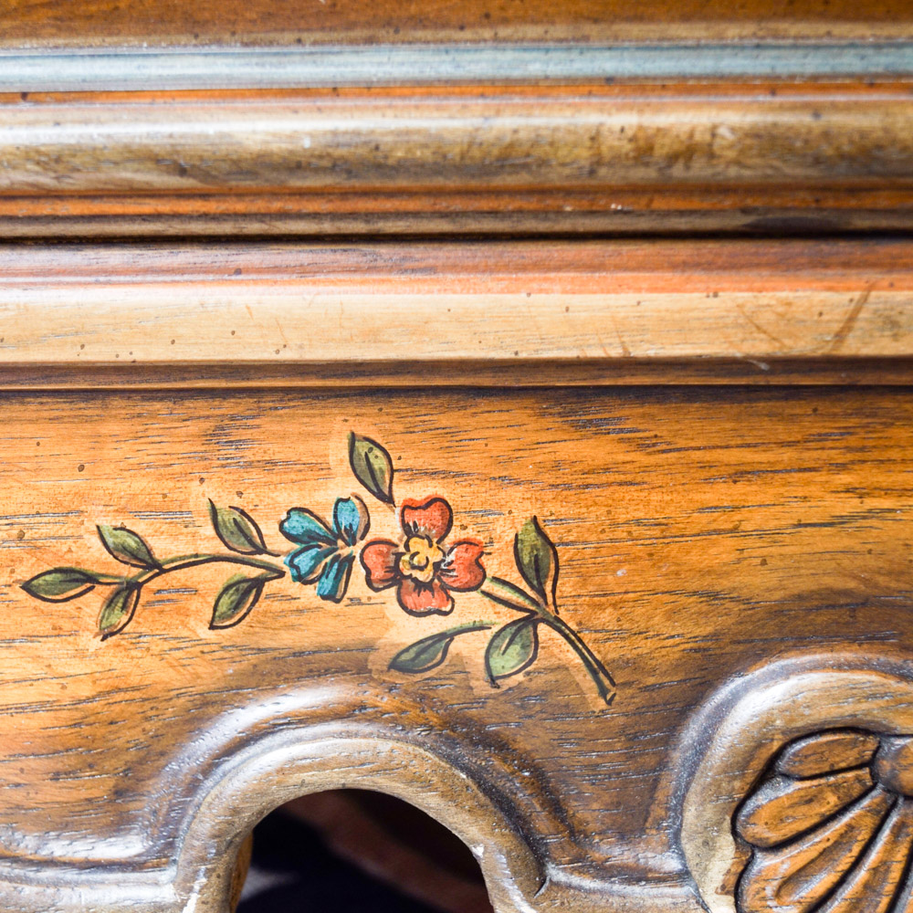 Provincial Louis XV Style Armoire by Heritage Furniture