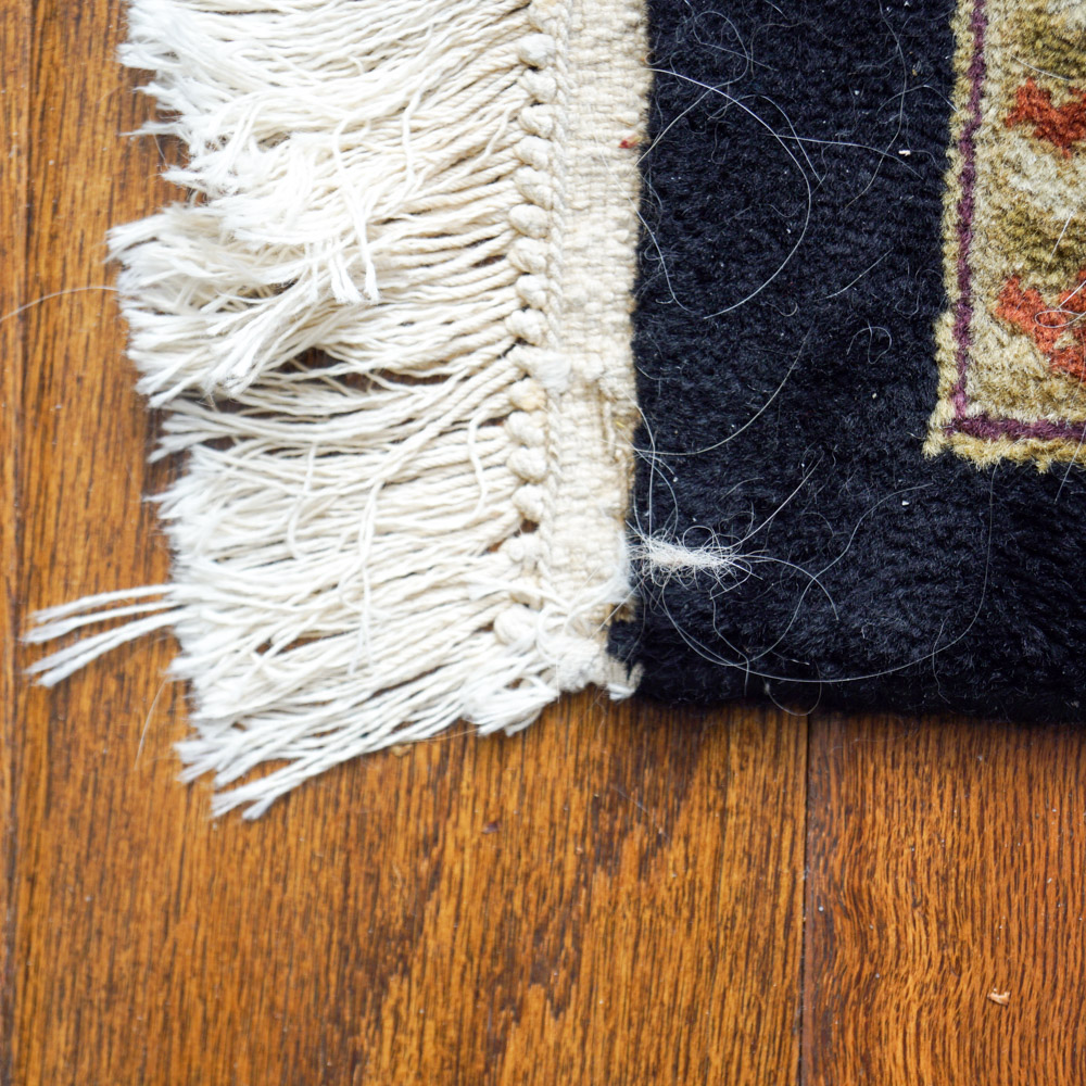 Gold and Black Area Rug