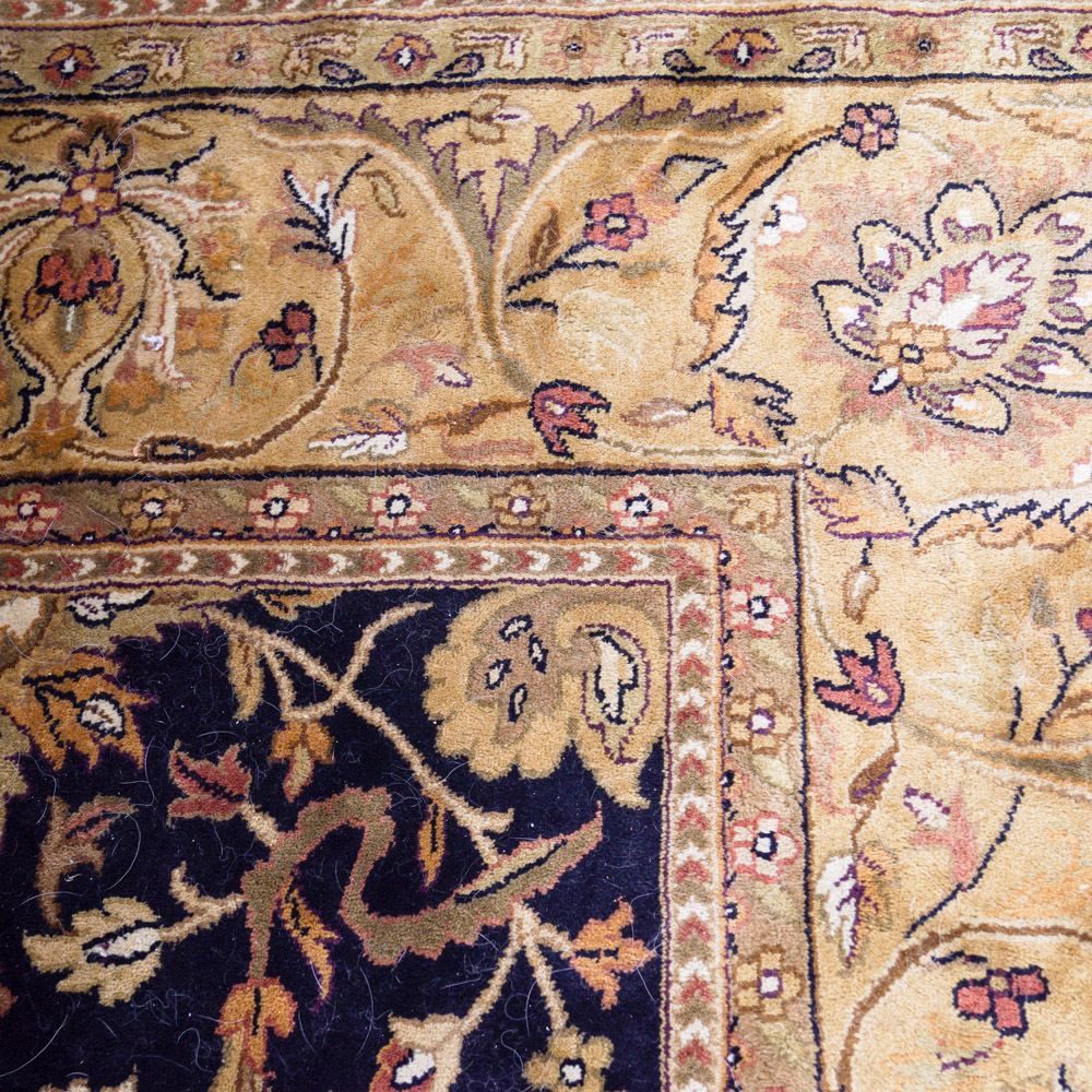 Gold and Black Area Rug