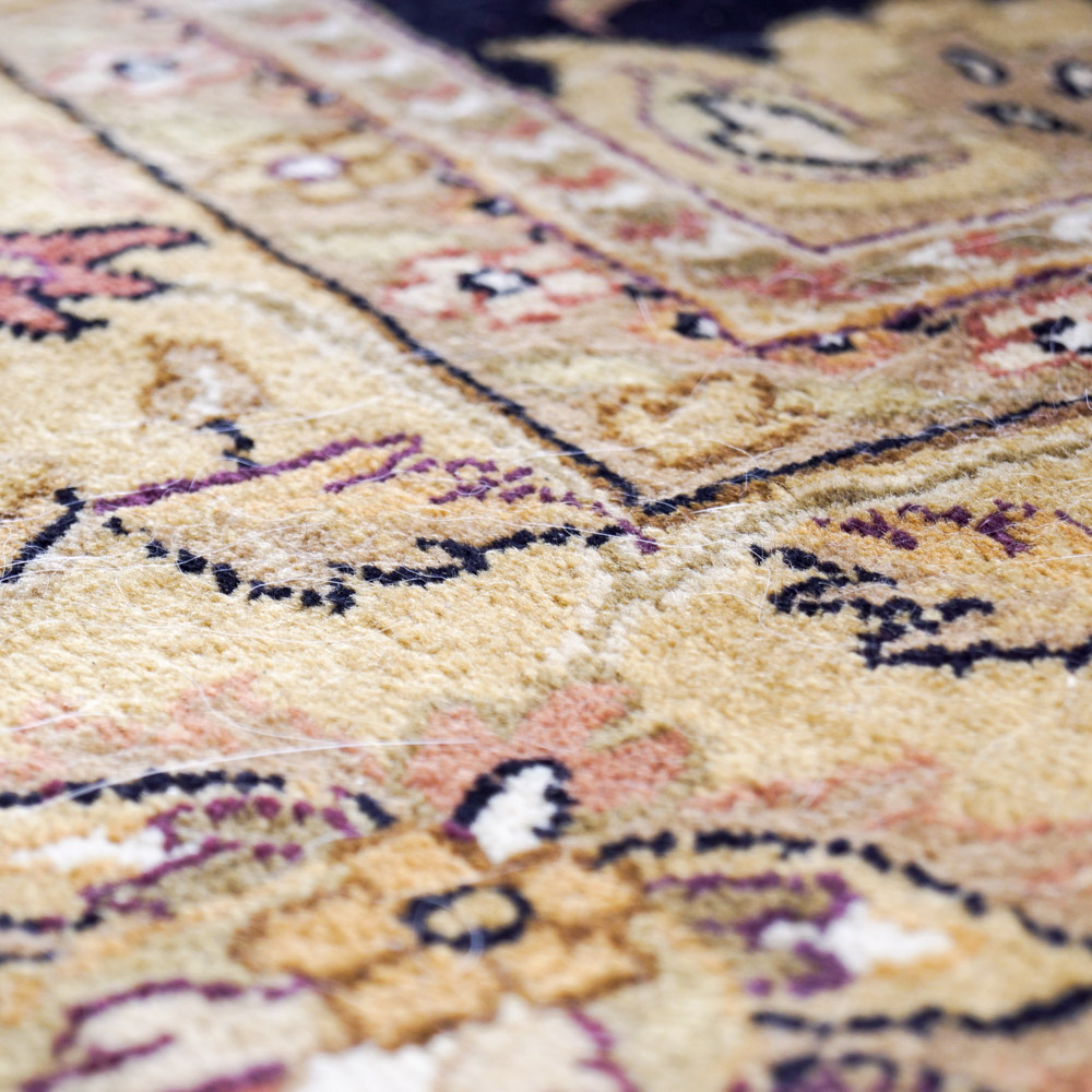 Gold and Black Area Rug