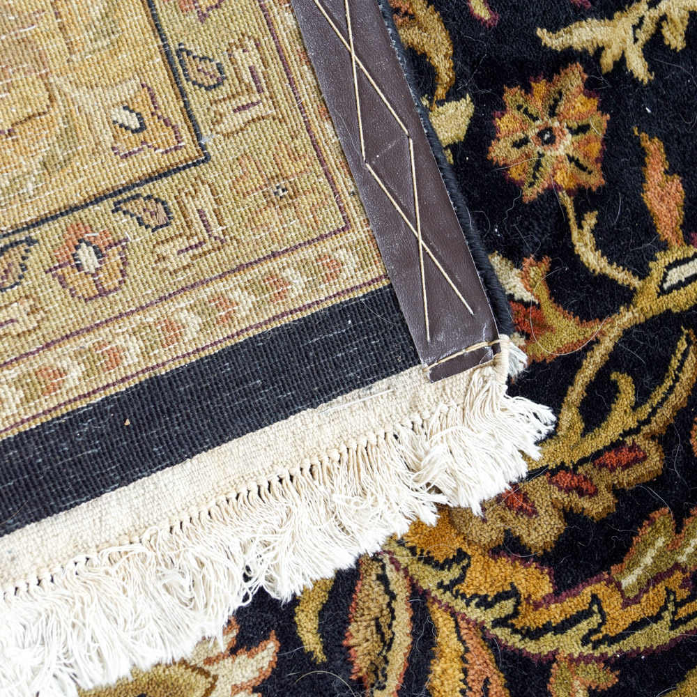 Gold and Black Area Rug