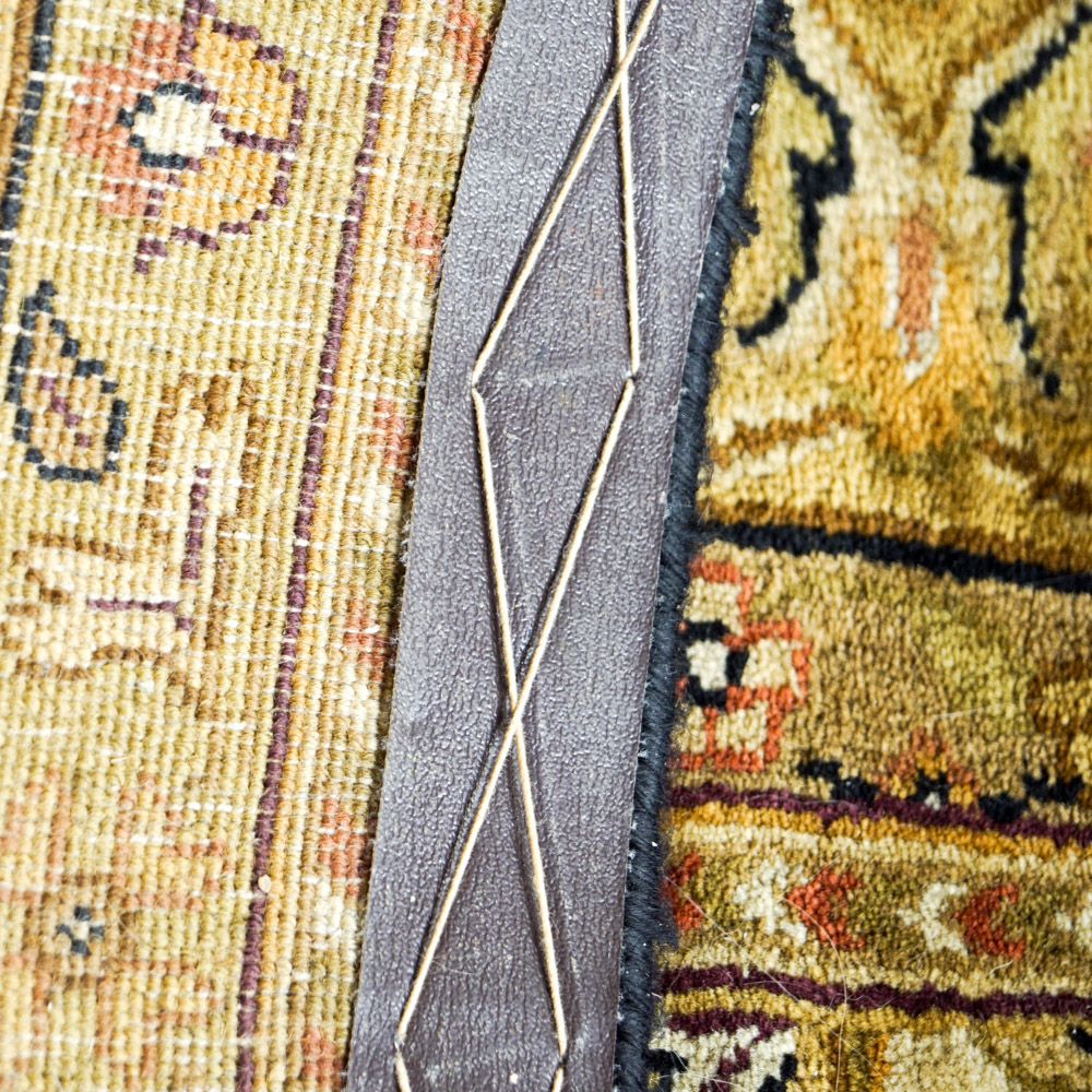 Gold and Black Area Rug