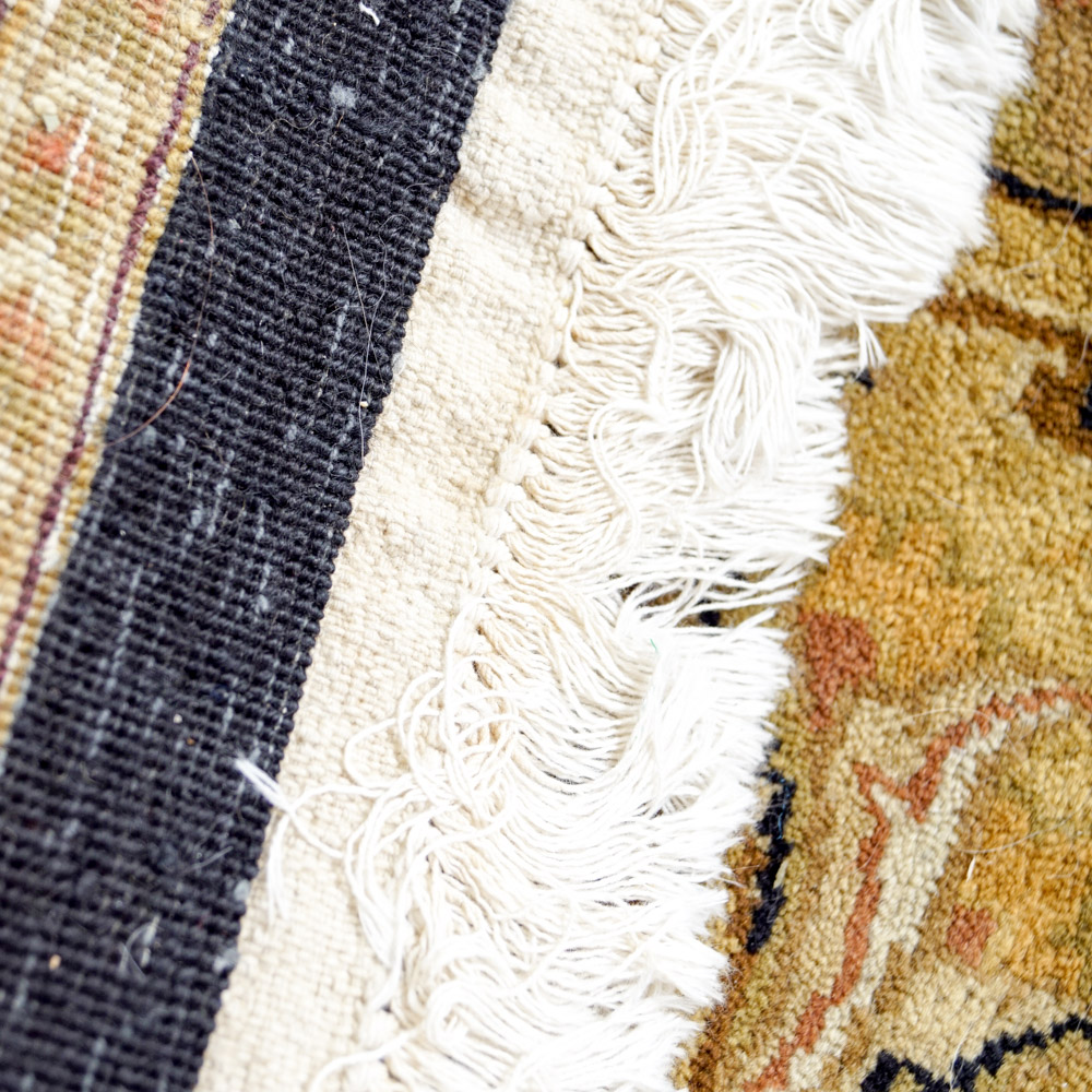 Gold and Black Area Rug