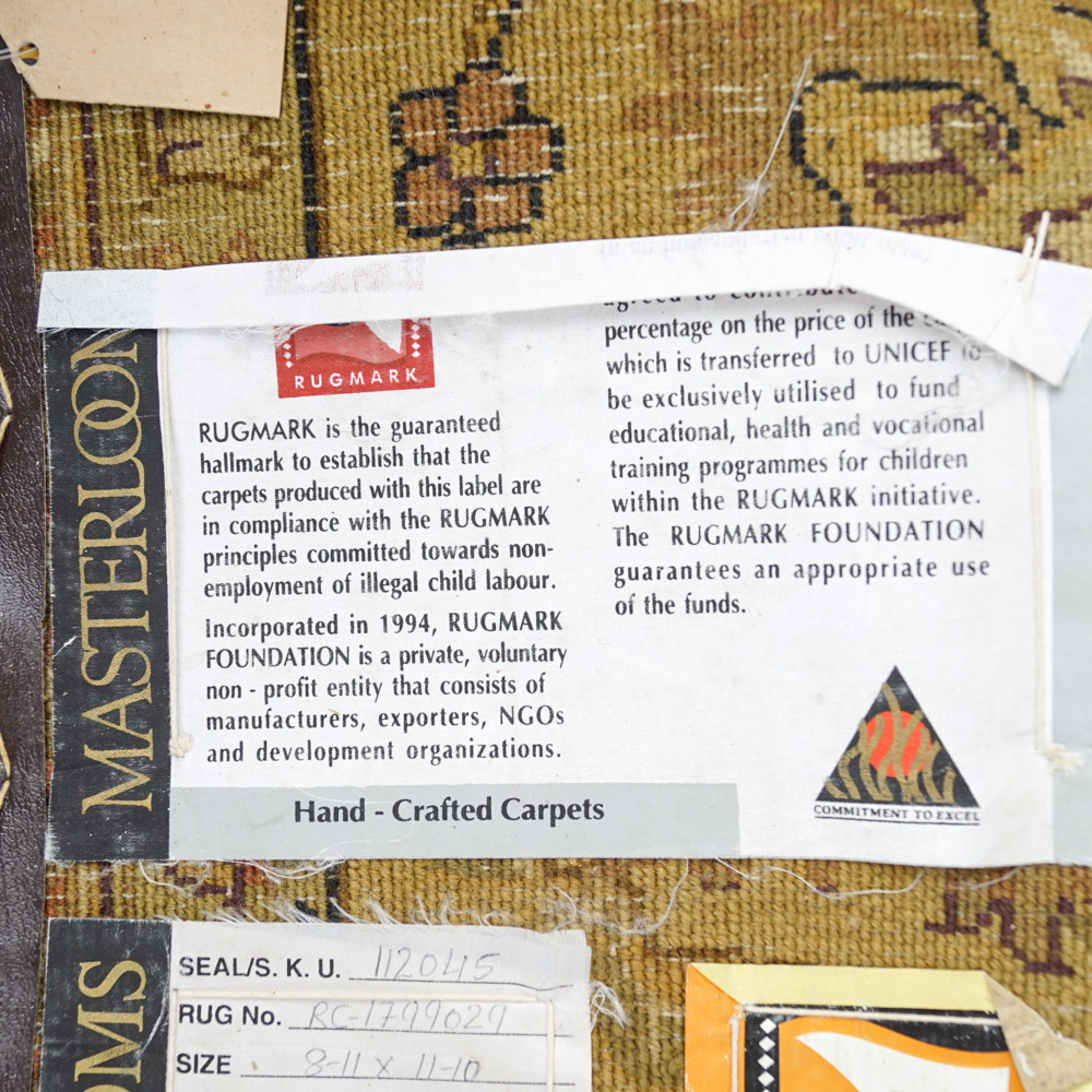 Gold and Black Area Rug