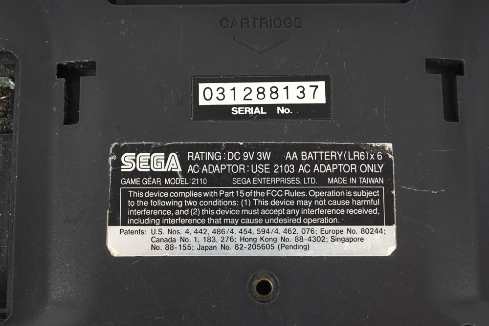 Sega Game Gear Portable System