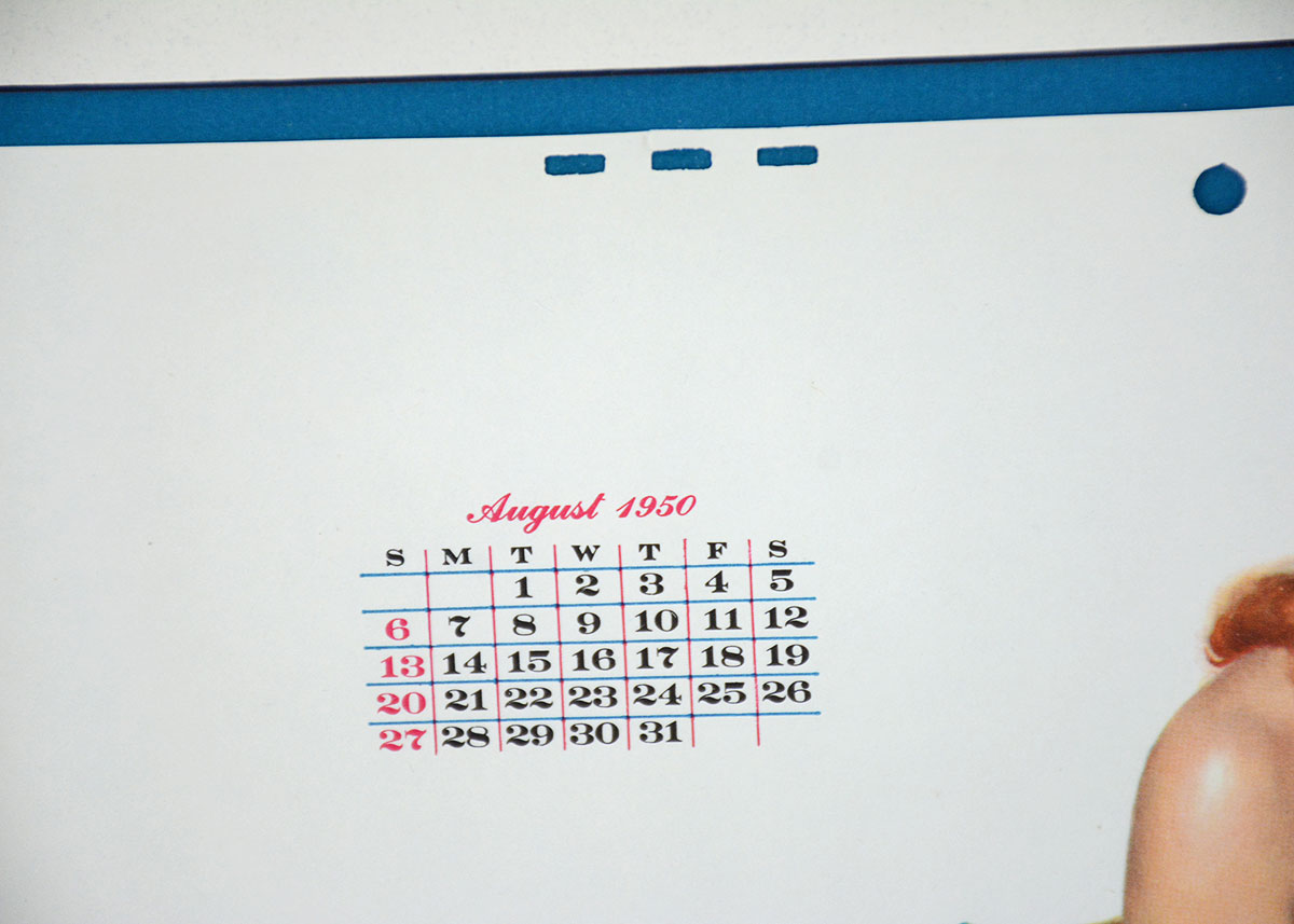 Al Moore Vintage "Esquire" Magazine August 1950 Pin Up Page