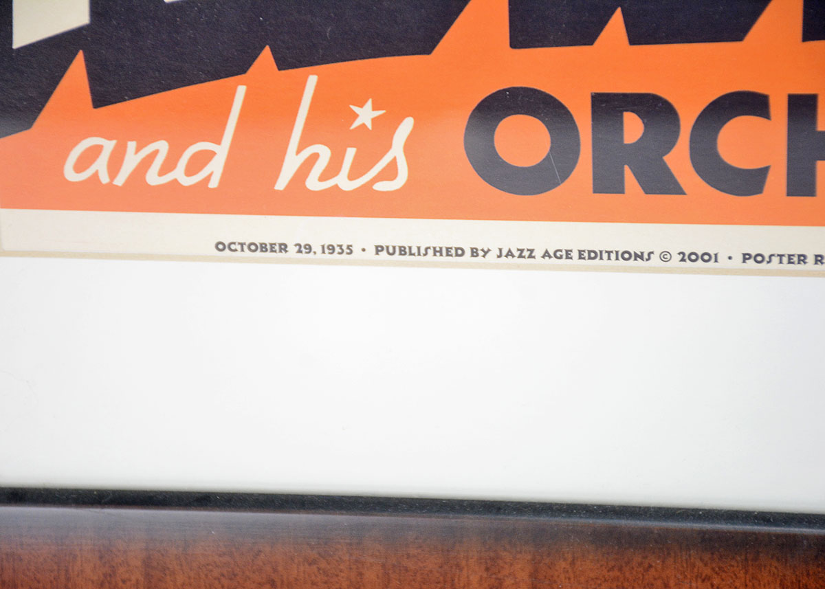 Offset Lithograph Reproduction of 1935 Louis Armstrong Poster