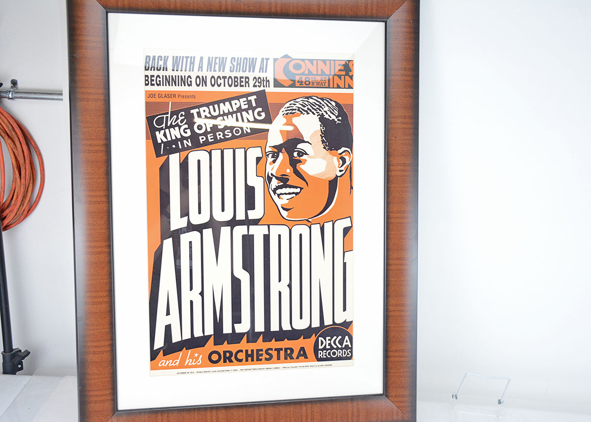 Offset Lithograph Reproduction of 1935 Louis Armstrong Poster