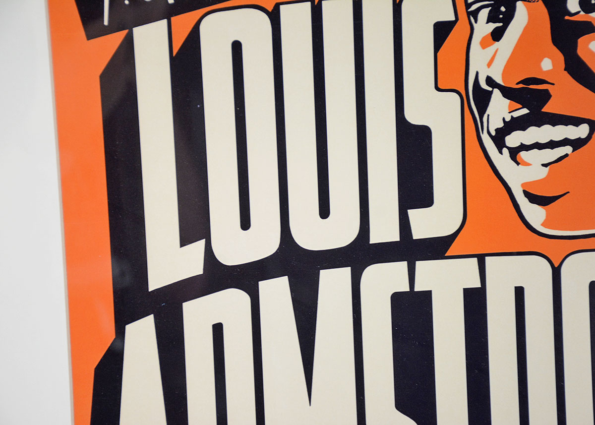 Offset Lithograph Reproduction of 1935 Louis Armstrong Poster