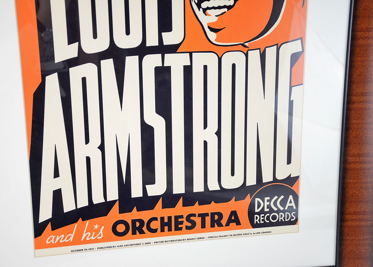 Offset Lithograph Reproduction of 1935 Louis Armstrong Poster