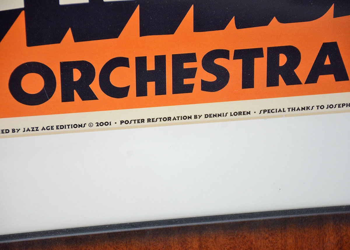 Offset Lithograph Reproduction of 1935 Louis Armstrong Poster