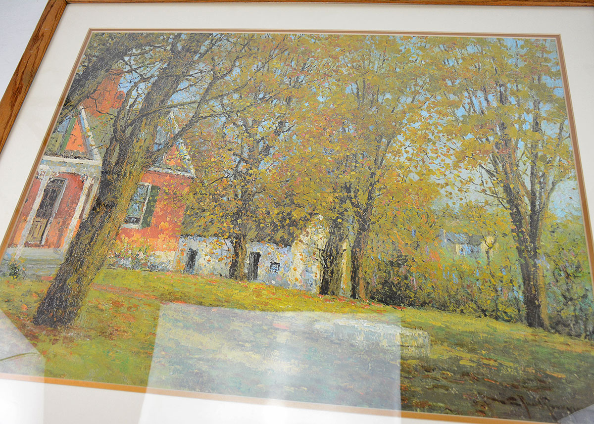 Paul Sawyier Framed Offset Lithograph "The Professor's House"