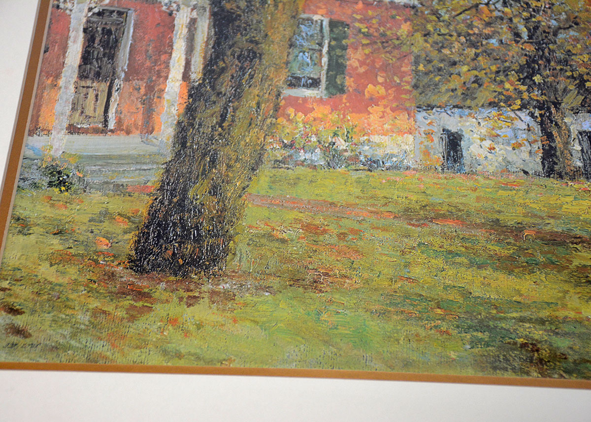 Paul Sawyier Framed Offset Lithograph "The Professor's House"