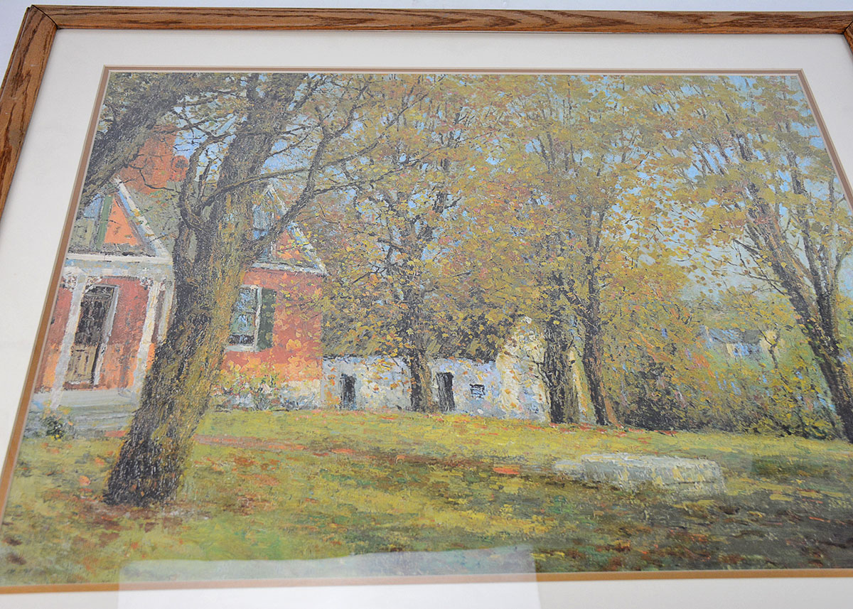 Paul Sawyier Framed Offset Lithograph "The Professor's House"