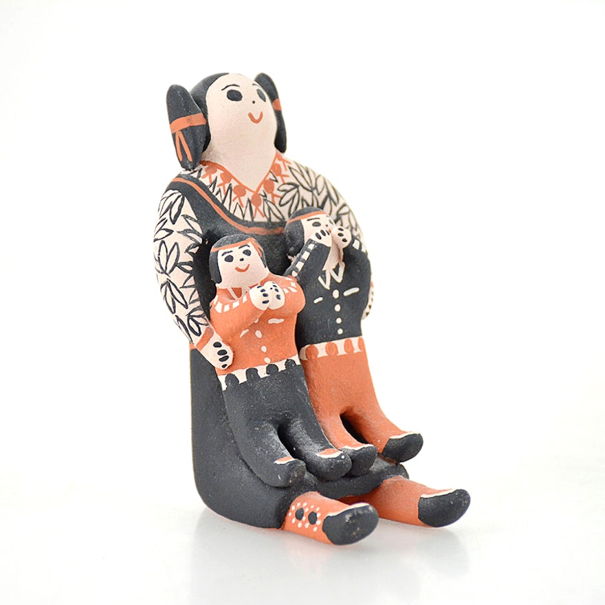 Mary O. Chalan Cochiti Pueblo Storyteller Doll