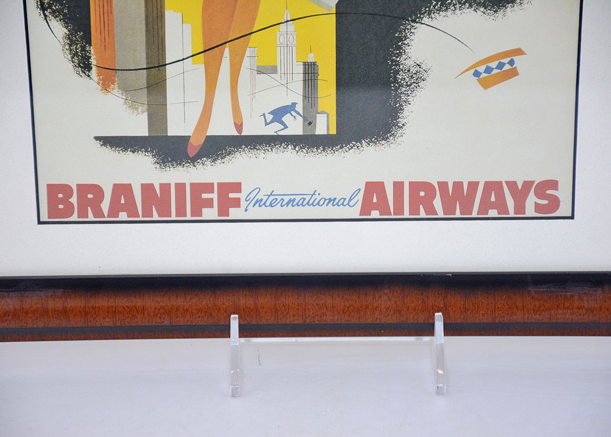 Reproduction Chicago-Braniff International Airways Travel Poster