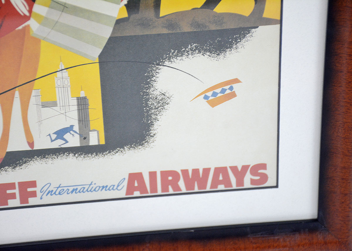 Reproduction Chicago-Braniff International Airways Travel Poster