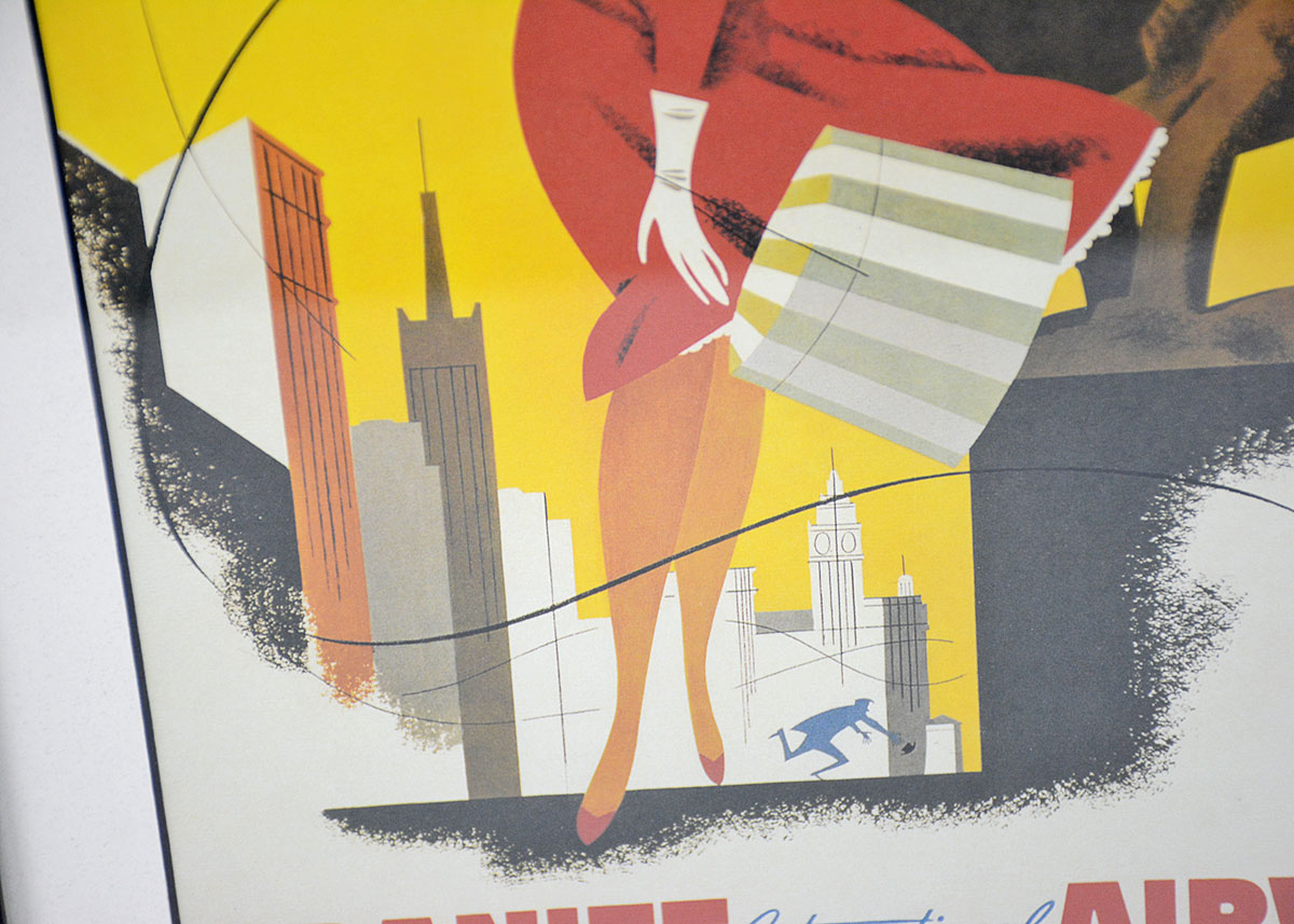 Reproduction Chicago-Braniff International Airways Travel Poster