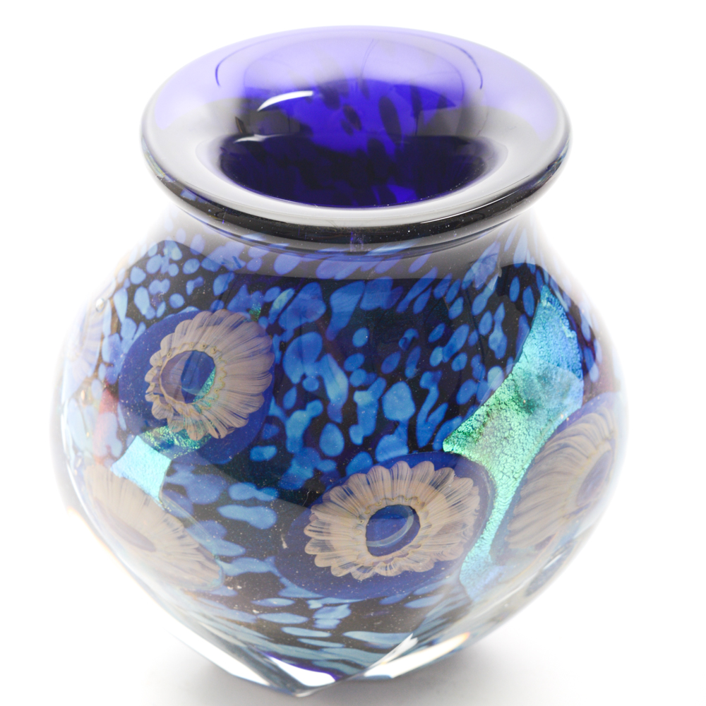 Robert Eickholt Hand-Blown Glass Vessel