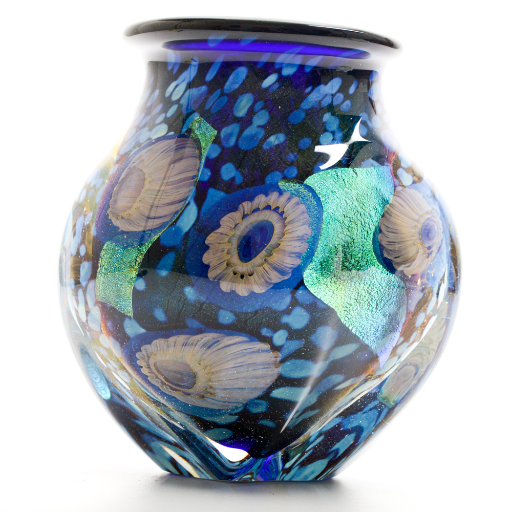 Robert Eickholt Hand-Blown Glass Vessel