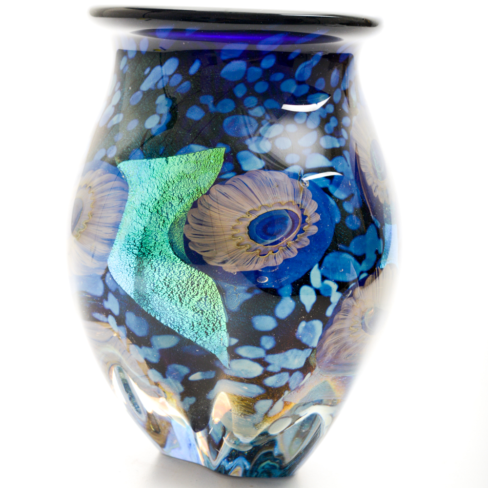 Robert Eickholt Hand-Blown Glass Vessel