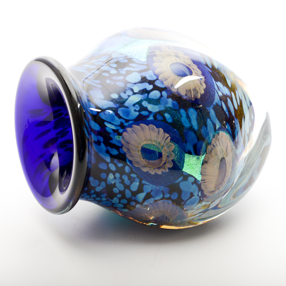 Robert Eickholt Hand-Blown Glass Vessel