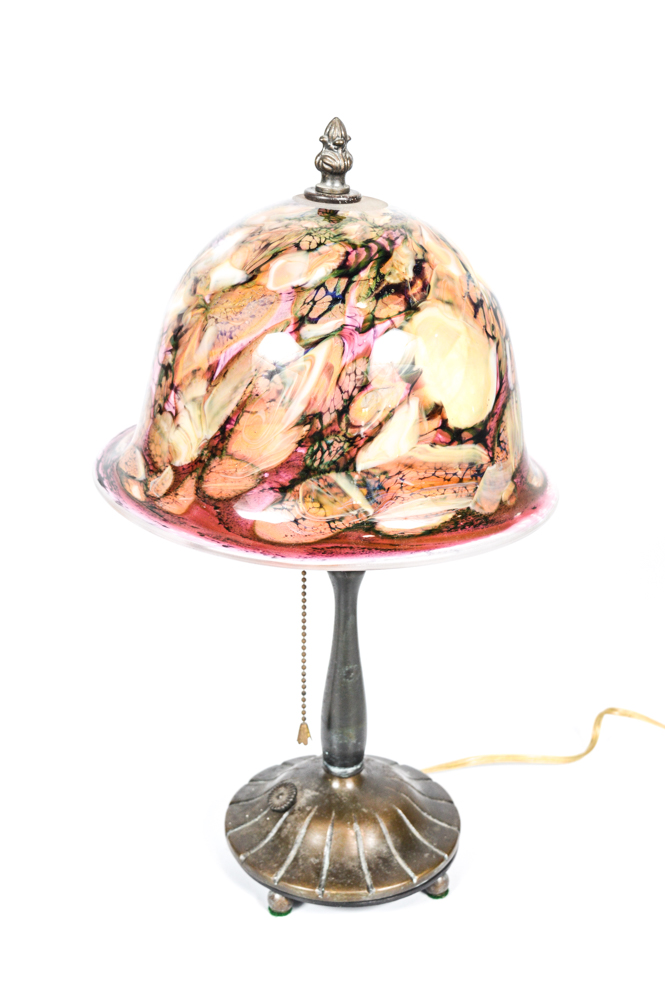 Robert Eickholt Art Glass Table Lamp