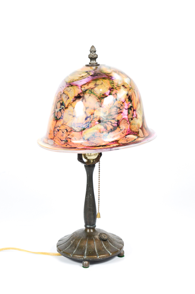 Robert Eickholt Art Glass Table Lamp