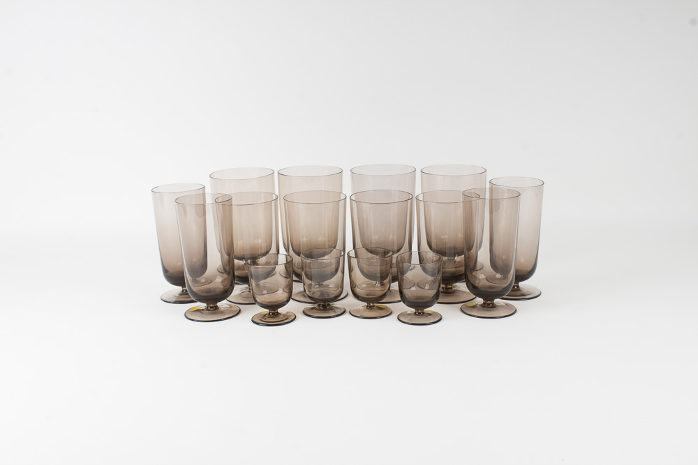 Theresienthal Germany "Catalina Topaz" Crystal Stemware