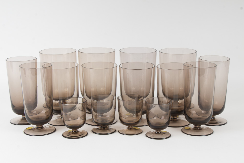 Theresienthal Germany "Catalina Topaz" Crystal Stemware