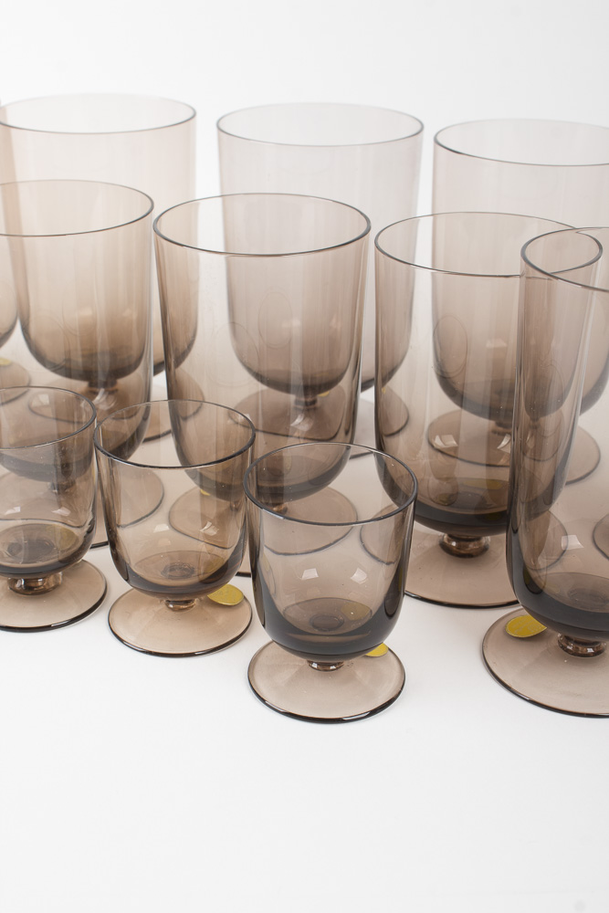 Theresienthal Germany "Catalina Topaz" Crystal Stemware