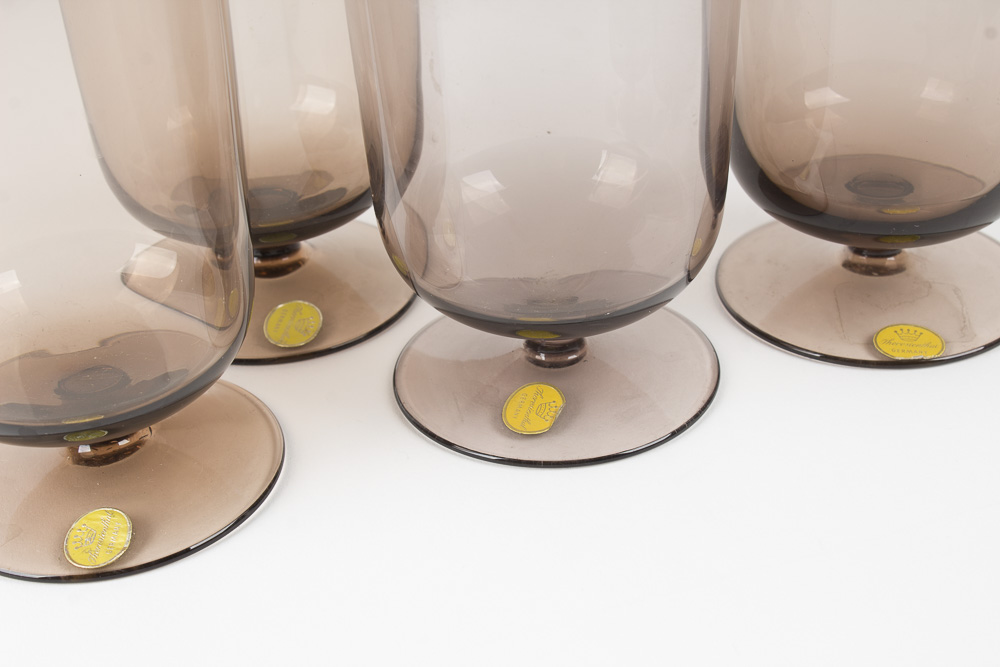 Theresienthal Germany "Catalina Topaz" Crystal Stemware