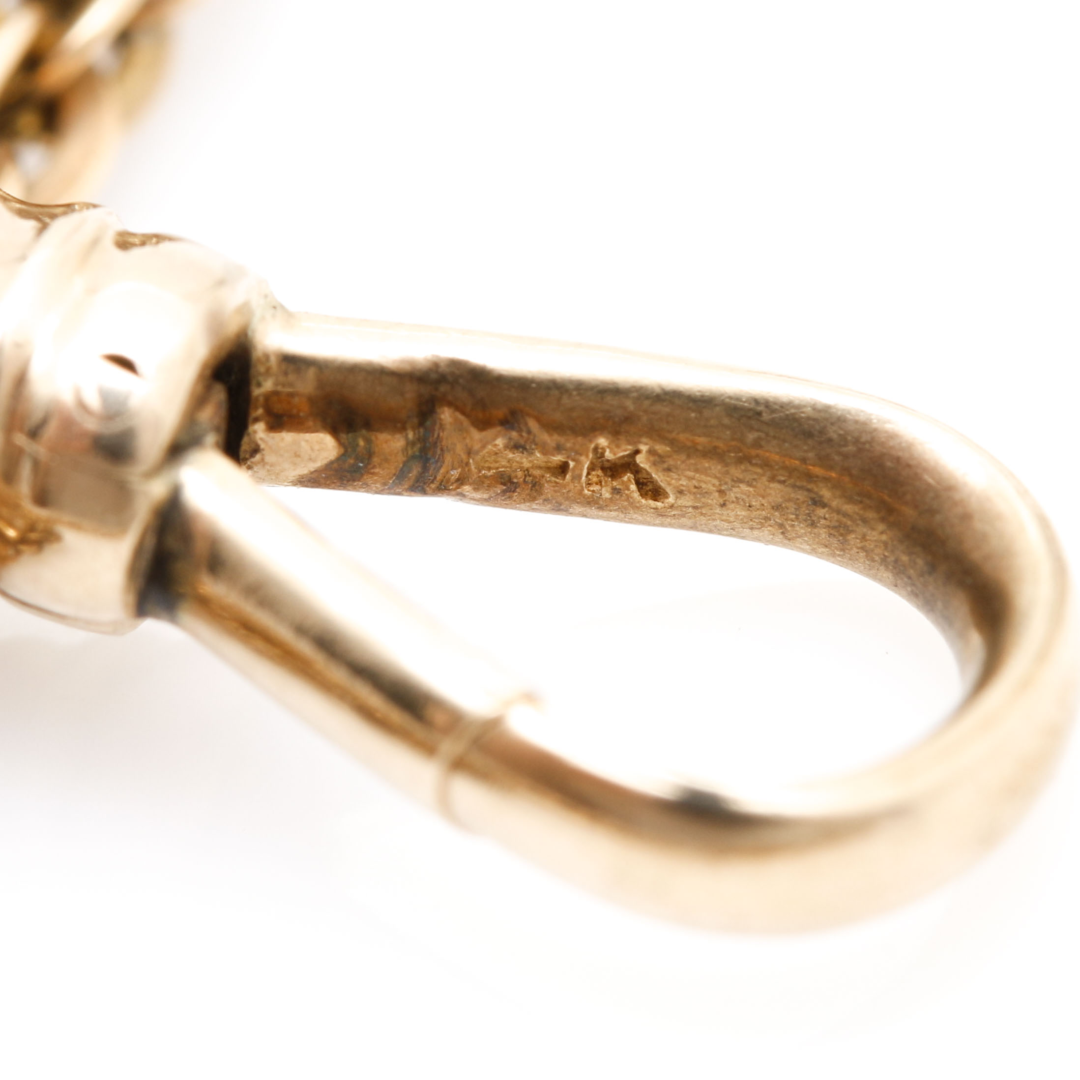 14K Yellow Gold Watch Fob Chain