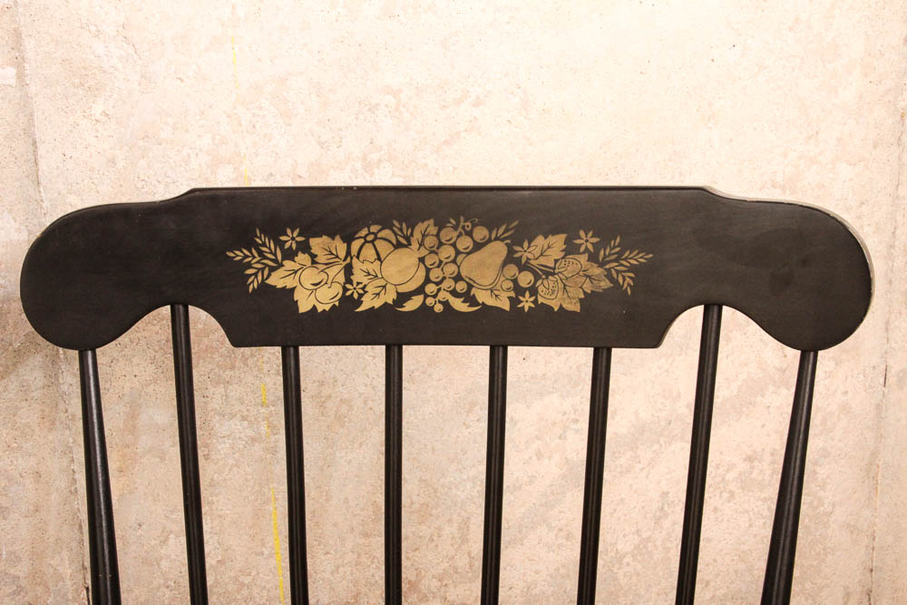 Hitchcock Style Hand Painted Rocking Chair