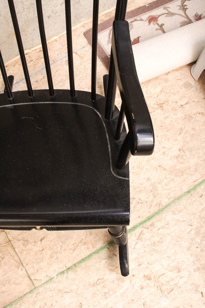 Hitchcock Style Hand Painted Rocking Chair