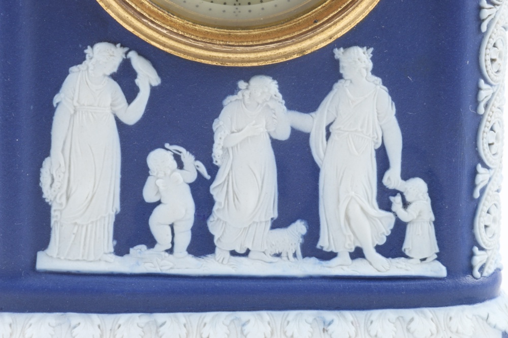 Wedgwood Cobalt Jasperware Clock