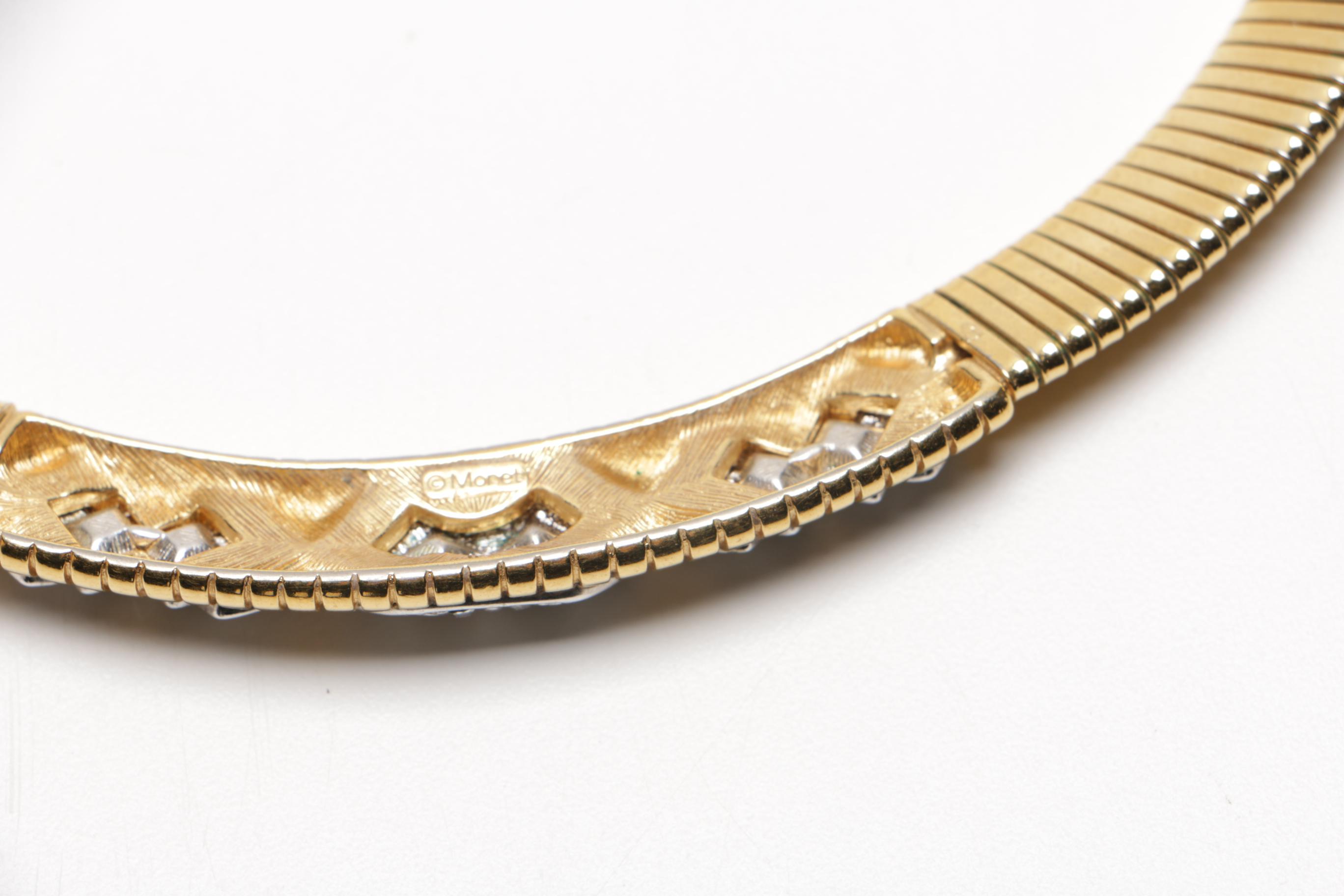 Assortment of Gold Tone Costume Jewelry