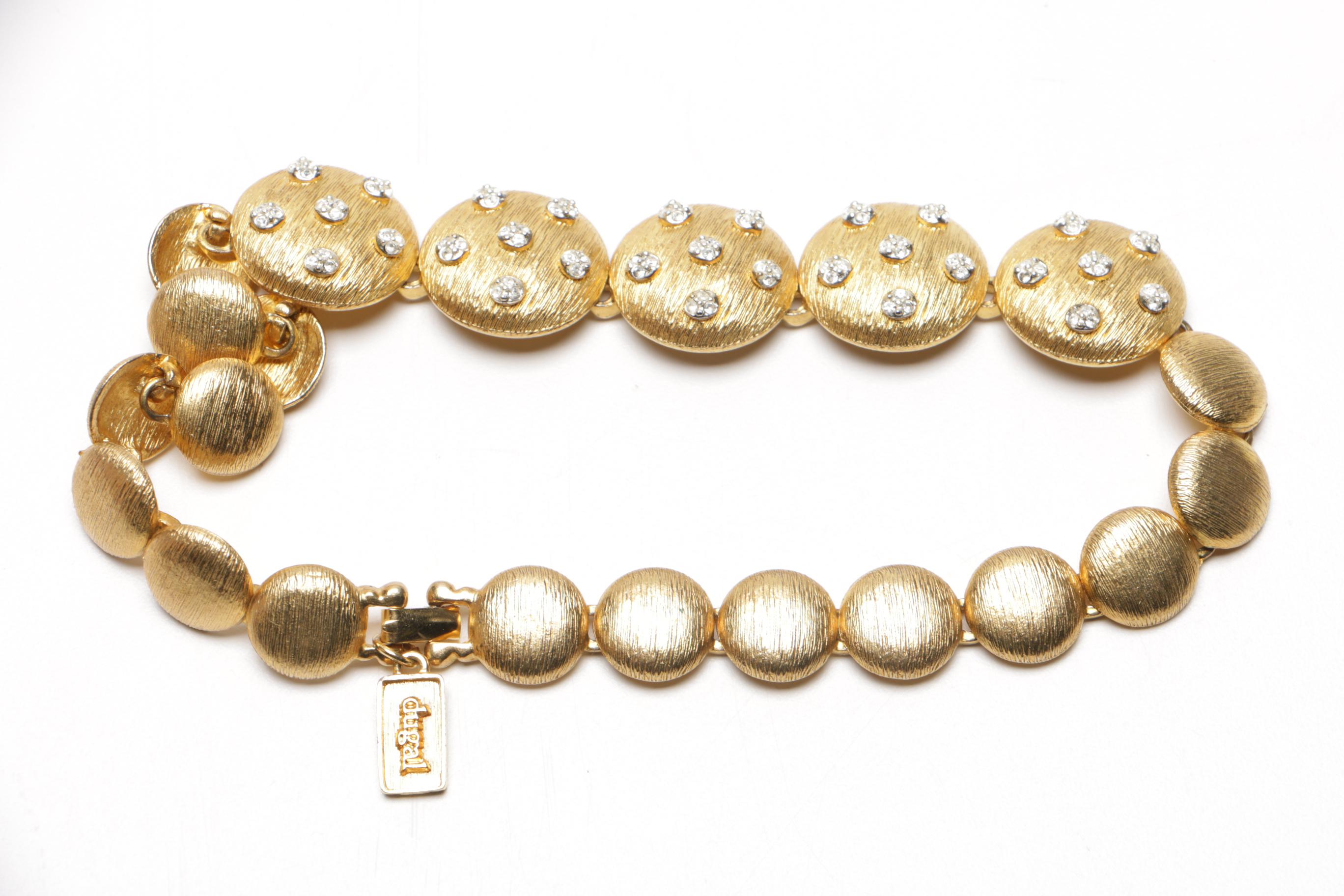 Assortment of Gold Tone Costume Jewelry