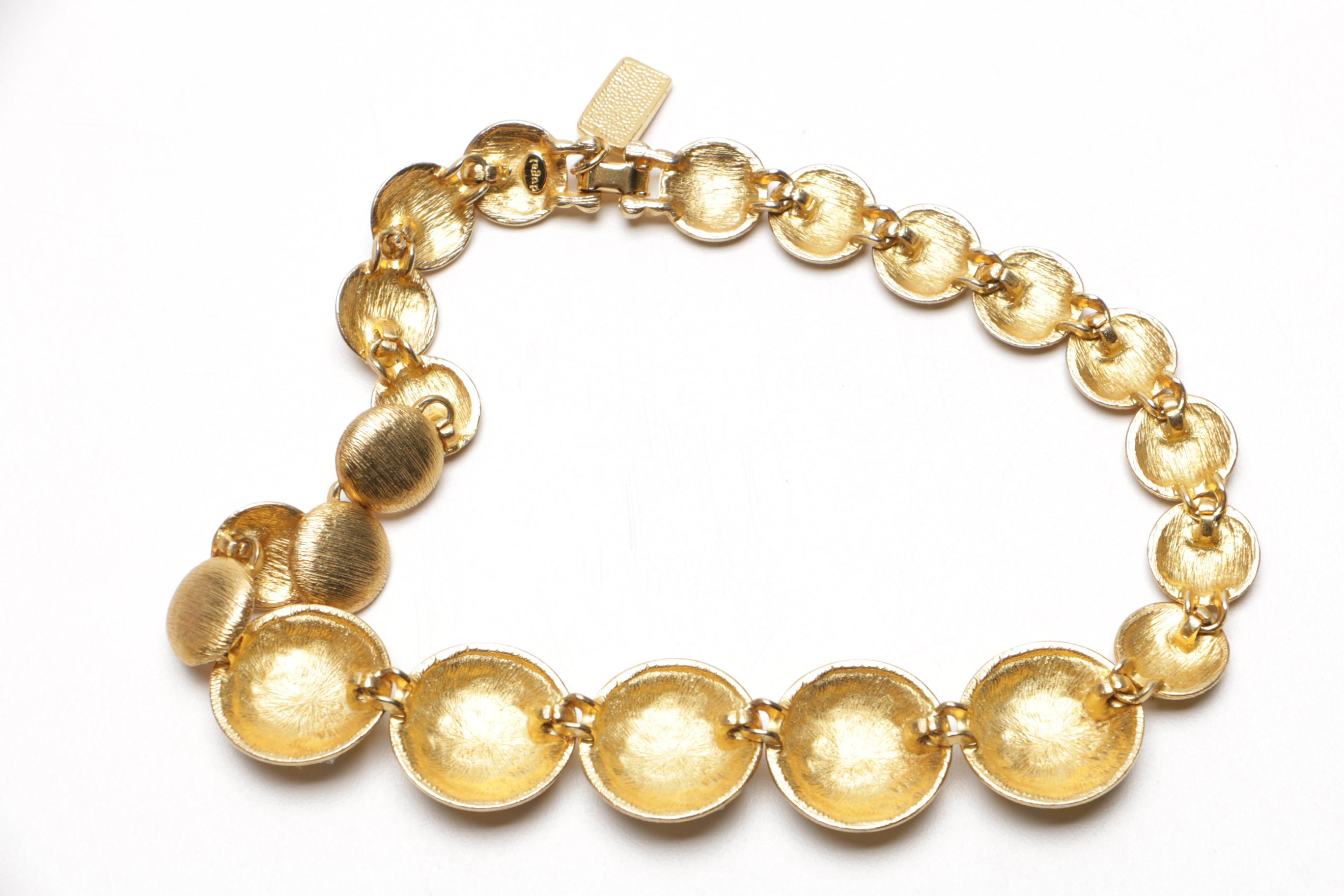 Assortment of Gold Tone Costume Jewelry