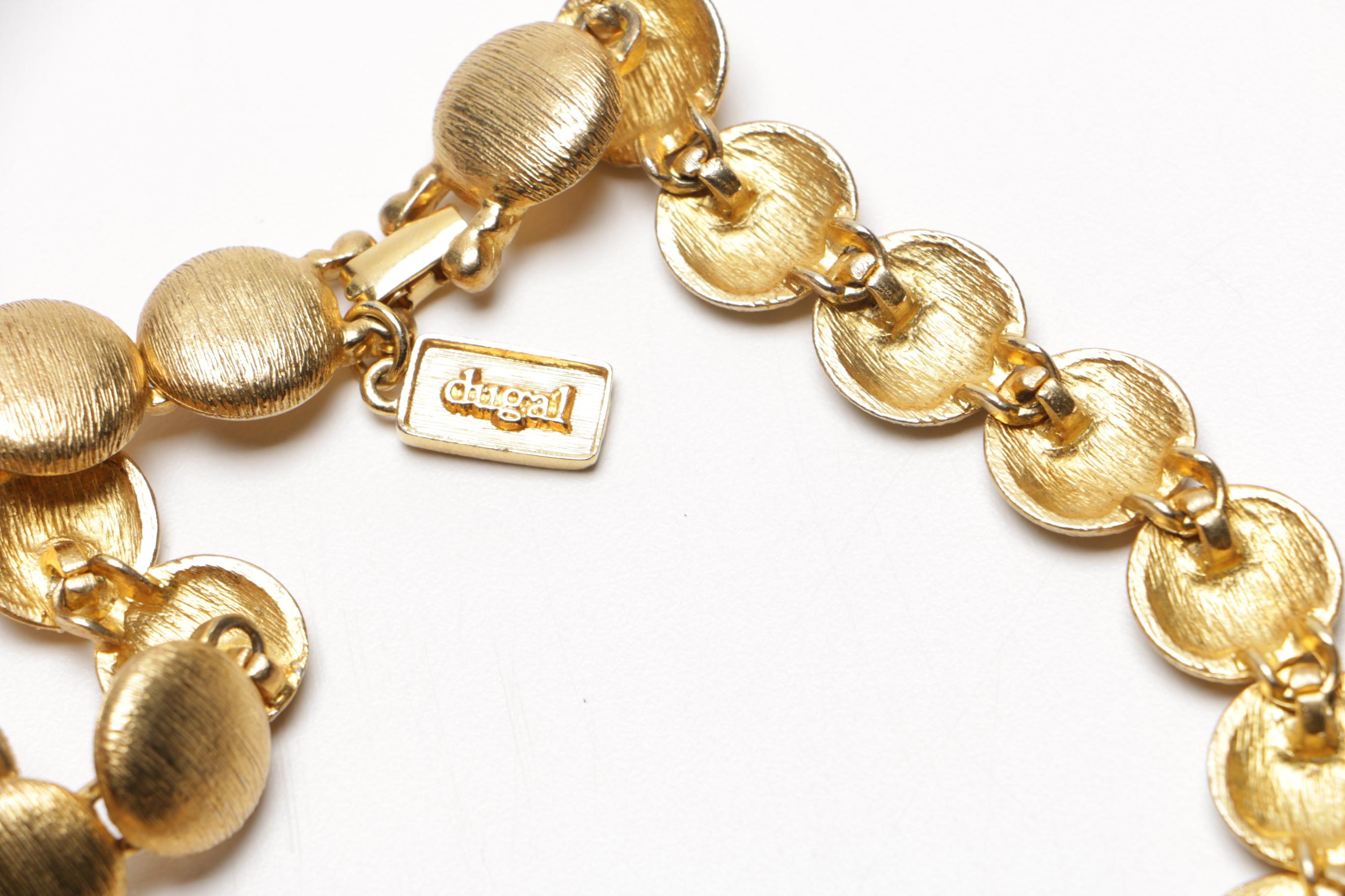 Assortment of Gold Tone Costume Jewelry