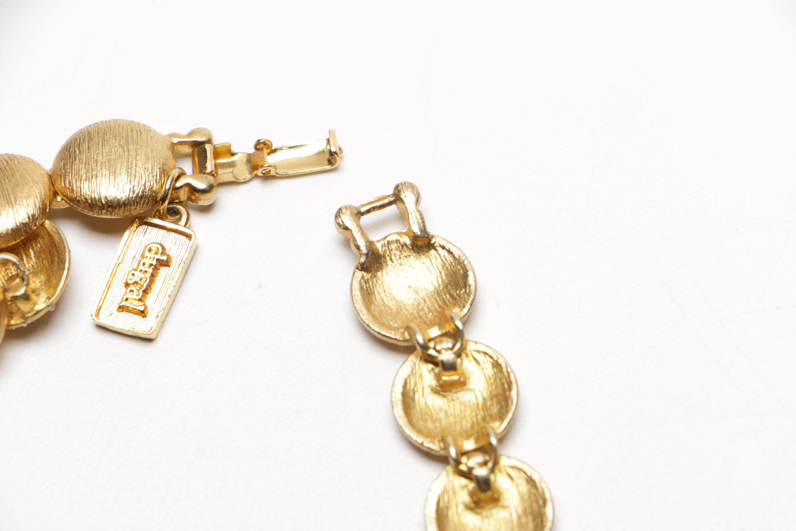 Assortment of Gold Tone Costume Jewelry